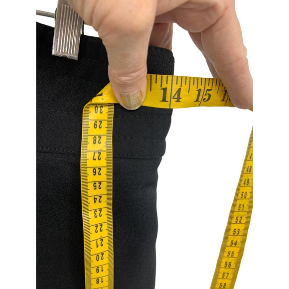 Vintage Mistral Black Ski Pants Size 12 Hong Made in Kong w/ Swiss Fabric - Picture 8 of 11